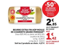 BEURRE EXTRA FIN AOP MOULE DE CHARENTE GRAND FERMAGE(1)