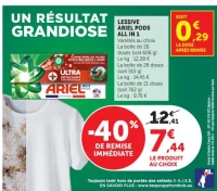 LESSIVE ARIEL PODS ALL IN 1 Variétés au choix La boîte de 26 doses (soit 606 g)