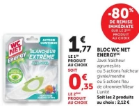 BLOC WC NET ENERGY(A) Javel fraîcheur agrumes/iris ou 5 actions fraîcheur givrée/menthe ou 5 actions fleu de citronnier/tilleur L'unité