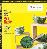 ASSIETTE DESSERT En porcelaine 21 cm