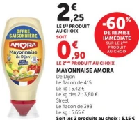 MAYONNAISE AMORA De Dijon