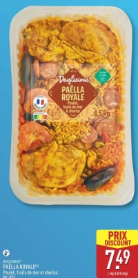 DAYLICIOUS PAËLLA ROYALE Poulet, fruits de mer et chorizo