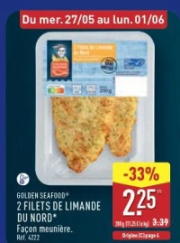 2 FILETS DE LIMANDE DU NORD*
