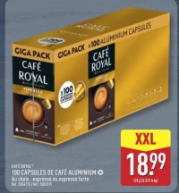 100 CAPSULES DE CAFÉ ALUMINIUM