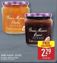 BONNE MAMAN® INTENSE Au choix : pêche ou figue.
