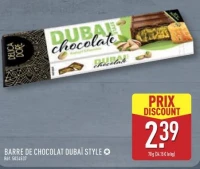 Barre de chocolat Dubaï style