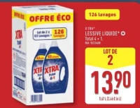 X-TRA LESSIVE LIQUIDE Total 4 + 1.