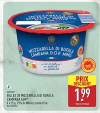 BILLES DE MOZZARELLA DI BUFALA CAMPANA AOP