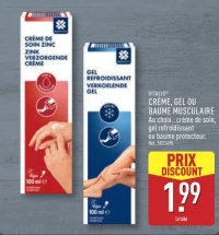 CRÈME, GEL OU BAUME MUSCULAIRE