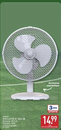 AMBIANO® VENTILATEUR DE TABLE