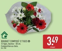 BOUQUET COMPOSÉ 12 TIGES