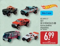 HOT WHEELS® SET DE 5 VÉHICULES