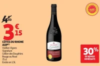 CÔTES DU RHONE AOP(1) Vieilles Vignes Signature Cellier des Dauphins Rouge ou Rosé