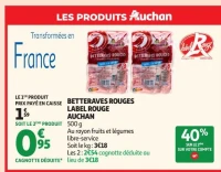 BETTERAVES ROUGES LABEL ROUGE AUCHAN