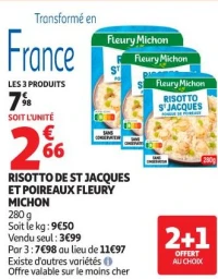RISOTTO DE ST JACQUES ET POIREAUX FLEURY MICHON