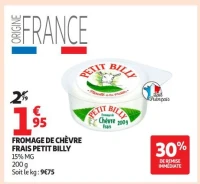 FROMAGE DE CHÈVRE FRAIS PETIT BILLY