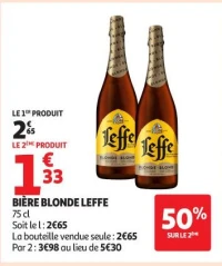 BIÈRE BLONDE LEFFE