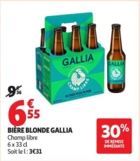 Bière blonde Gallia