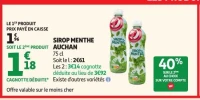 SIROP MENTHE AUCHAN