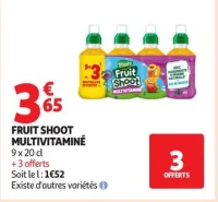 FRUIT SHOOT MULTIVITAMINÉ