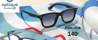 Lunettes de soleil acétate et verres solaires catégorie 3 POLICE
