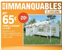 TONNELLE BANQUET 3 X 6 M