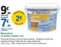 PH MOINS POUDRE 5 KG