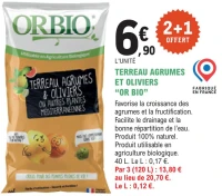 TERREAU AGRUMES ET OLIVIERS "OR BIO"