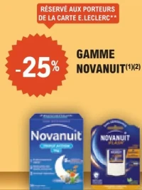 GAMME NOVANUIT(1)(2)