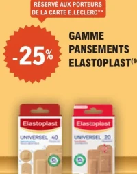 GAMME PANSEMENTS ELASTOPLAST(10)