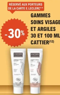GAMMES SOINS VISAGE ET ARGILES 30 ET 100 ML CATTIER(12)