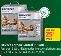 Litières Carbon Control PREMIERE
