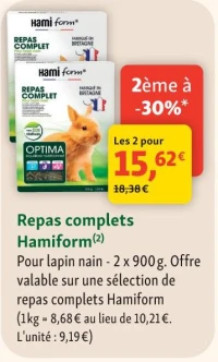 Repas complets Hamiform
