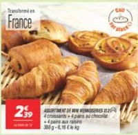 Assortiment de mini viennoiseries x12 