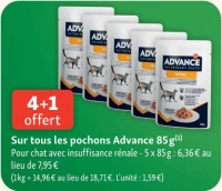 Sur tous les pochons Advance 85 g