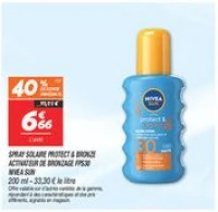 Spray solaire protect & bronze activateur de bronzage fps30