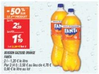 Boisson gazeuse orange