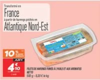 Filets de harengs fumés à l'huile et aux aromates