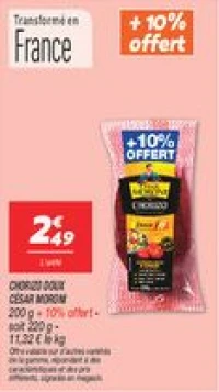 Chorizo doux 