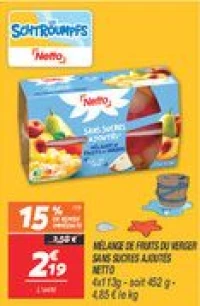 Mélange de fruits du verger sans sucres ajoutés 