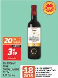 Aop bordeaux rouge
