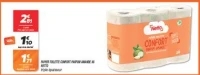 Papier toilette confort parfum amande x6