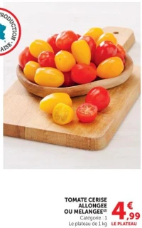 TOMATE CERISE ALLONGEE OU MELANGEE