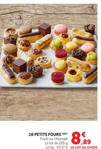 16 PETITS FOURS