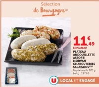 PLATEAU ANDOUILLETTE ASSORTI MORVAN CHARCUTERIES SALAISONS