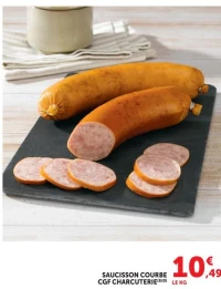 SAUCISSON COURBE CGF CHARCUTERIE