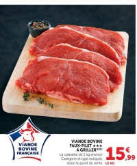 VIANDE BOVINE FAUX-FILET *** A GRILLER