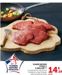 VIANDE BOVINE STEAK * A GRILLER
