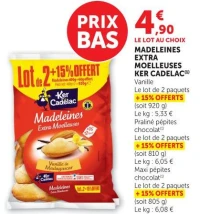 MADELEINES EXTRA MOELLEUSES KER CADELAC