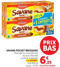 SAVANE POCKET BROSSARD Chocolat ou chocolat noir ou tout chocolat